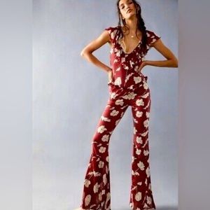 Host PICK 🎉 NWT Free People Austyn One Piece Washed Red Jumpsuit